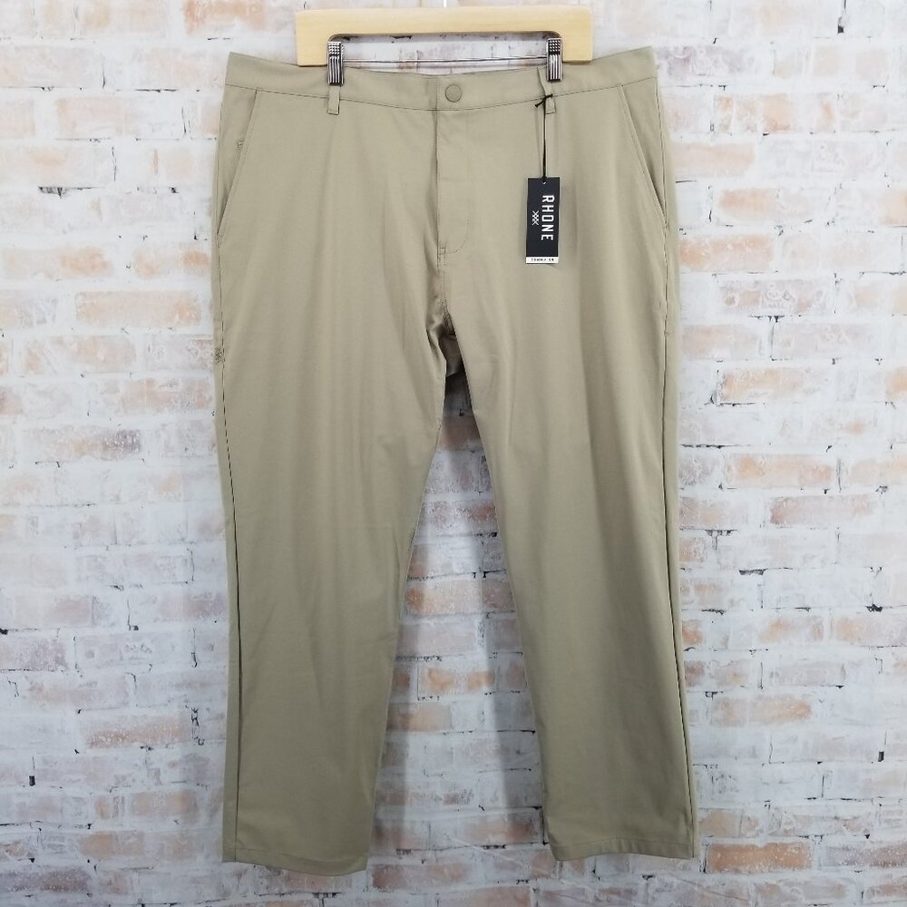 NWT Rhone Commuter Pant Flex-Knit Preformance Khaki Men's 40 x 30 Regular Fit‎